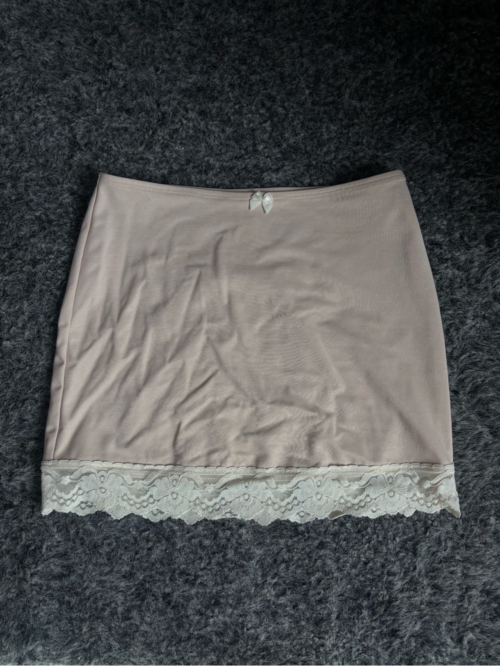 Vintage Body Slimmerz by Nancy Ganz Lace Trim Half Slip Skirt